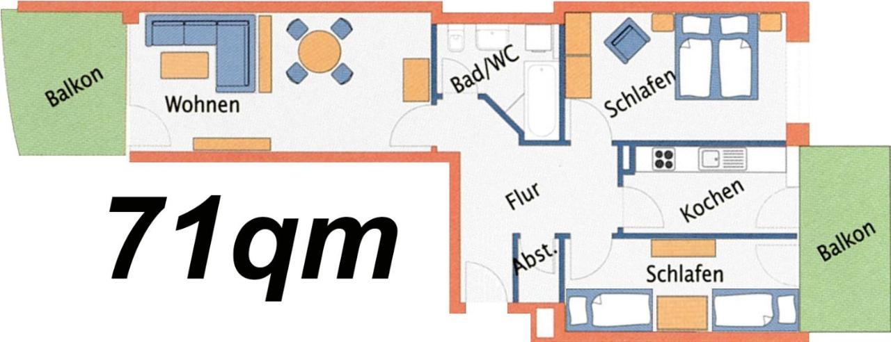 Ferienwohnung Nordseebrandung B3.1 Cuxhaven Zewnętrze zdjęcie